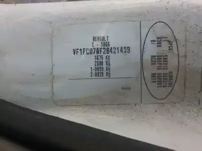 Утилизация автомобиля renault kangoo (f/kc0) 1.5 dci diesel 65 cv / 48 kw года 2003 питание k9k700