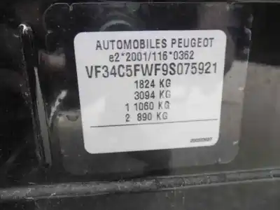 Scrapping Vehicle peugeot 308 active of the year 2009 powered 5fw