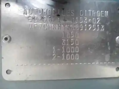 Утилизация автомобиля citroen xsara picasso 2.0 hdi exclusive года 2001 питание rhy (dw10td)