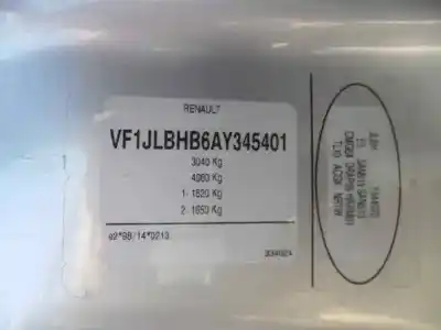 Hurda Aracı renault trafic combi (ab 4.01) passenger expression combi corto yılın 2010 güçlü m9r786