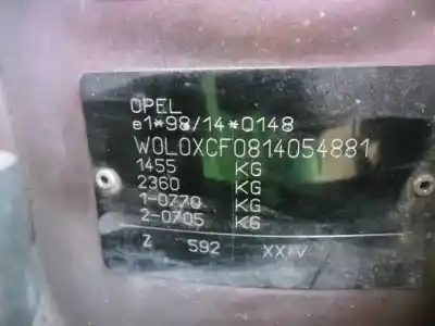 Утилизация автомобиля opel corsa c comfort года 2001 питание z12xe