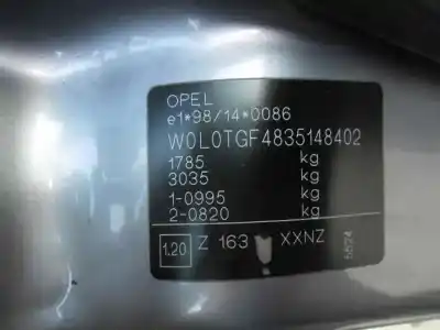 Veículo de Sucata opel astra g berlina sport do ano 2003 alimentado y 20 dth