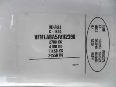 Hurda Aracı renault trafic combi (ab 4.01) 9 - plazas (l1h1) acristalado. combi corto yılın 2001 güçlü f9q762