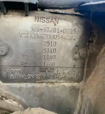 Veículo de Sucata nissan terrano terrano.ii (r20) comfort do ano 1993 alimentado 