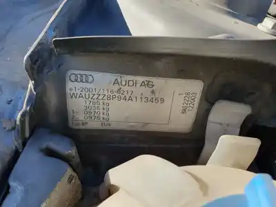 Veicolo di demolizione audi a3 (8p) 1.6 fsi ambiente 116 cv / 85 kw dell'anno 2003 alimentato 