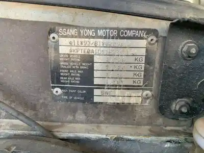 Утилизация автомобиля ssangyong musso 2.9 tdi grand lux года 2003 питание 