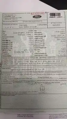 Veículo de Sucata ford focus berlina (cap) ambiente (d) do ano 0 alimentado kkda