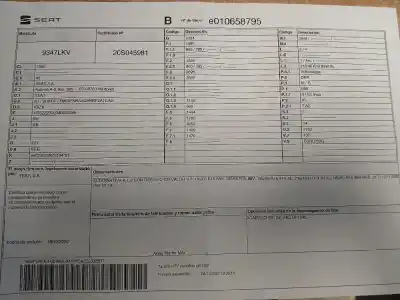 Veículo de Sucata seat ibiza (kj1) * do ano 0 alimentado 