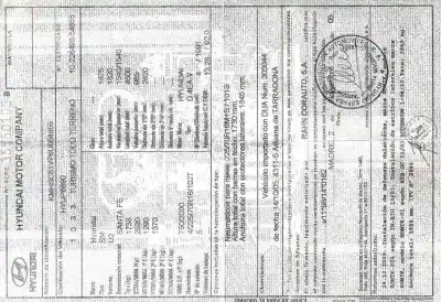 Vehicul casat HYUNDAI SANTA FE (SM) 2.0 CRDi VGT Comfort al anului 2005 alimentat D4EA