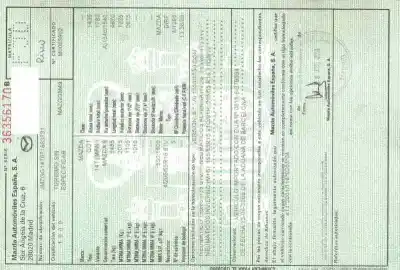 Veículo de Sucata MAZDA 6 BERLINA (GG) 2.0 CRTD 120 Active do ano 2006 alimentado RF