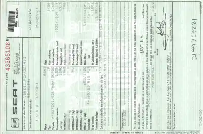 Sloopvoertuig seat leon (1p1) emocion van het jaar 2009 aangedreven bxf