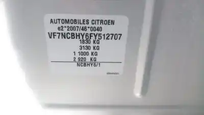 Scrapping Vehicle citroen c4 lim. feel edition of the year 2015 powered bh02