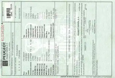 Scrapping Vehicle peugeot bipper básico of the year 2009 powered 8hs