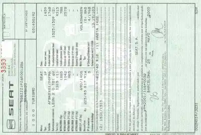 Veicolo di demolizione seat leon (1p1) 2.0 tdi 16v dell'anno 2005 alimentato bkd