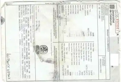 Scrapping Vehicle BMW SERIE 3 TOURING (E46) 320d of the year 2003 powered 204D1