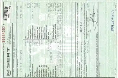 Veículo de Sucata seat leon (1p1) fr do ano 2007 alimentado bmn