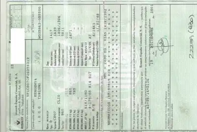 Véhicule à la ferraille renault clio ii fase ii (b/cb0) expression de l'année 2002 alimenté k9k704