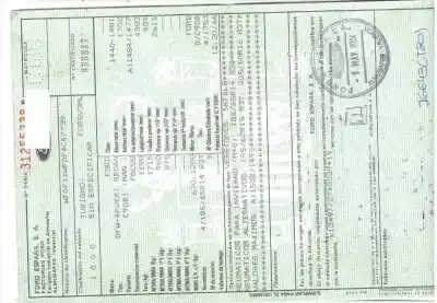 Scrapping Vehicle ford focus berlina (cak) ambiente of the year 2004 powered c9db
