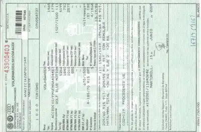 Veículo de Sucata volkswagen golf vi (5k1) 2.0 tdi do ano 2009 alimentado cbd