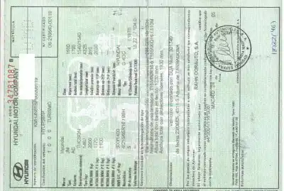 Veículo de Sucata hyundai tucson (jm) 2.0 comfor 4x4 do ano 2005 alimentado g4gc