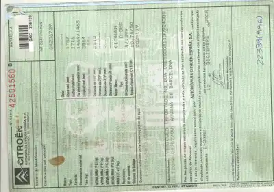 Veículo de Sucata citroen nemo sx do ano 2008 alimentado 8hs