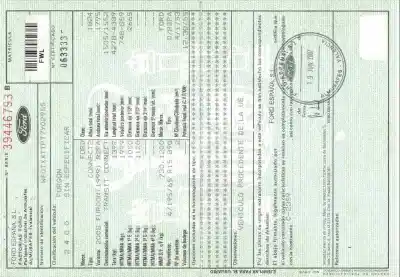 Здавання транспортного засобу ford transit connect (tc7) furgón (2006->) року 2007 потужний r2pa