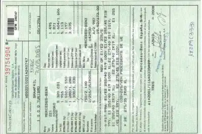 Утилизация автомобиля MERCEDES-BENZ CLASE S (W221) BERLINA 3.0 CDI CAT года 2008 питание OM642930