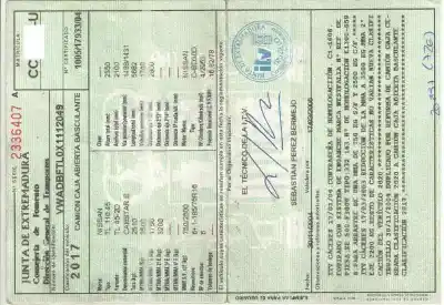 Scrapping Vehicle nissan cabstar e 3.0 diesel of the year 2000 powered bd30d