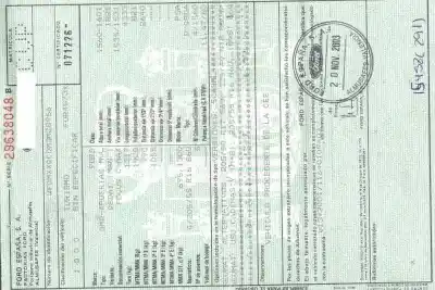 Scrapping Vehicle ford focus c-max (cap) ambiente (d) of the year 2004 powered g8da