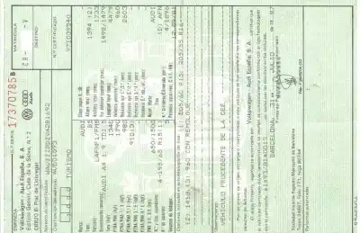 Veículo de Sucata audi a4 berlina (b5) 1.9 tdi do ano 1997 alimentado afn