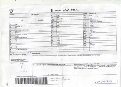 Sloopvoertuig dacia lodgy comfort van het jaar 2016 aangedreven h4m 740