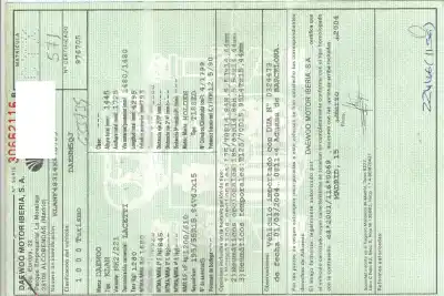 Scrapping Vehicle daewoo lacetti 1.8 cat of the year 2004 powered t18sed