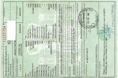 Veículo de Sucata mazda 6 berlina (gg) 2.0 crtd 120 active do ano 2004 alimentado rf