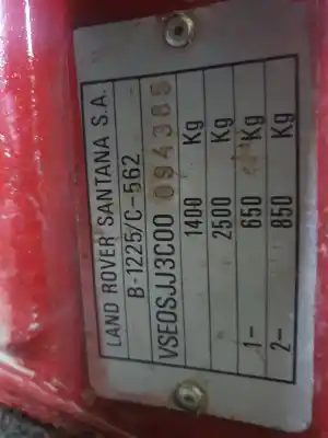 Veículo de Sucata suzuki samurai (sj) sj 413 do ano 1990 alimentado g13a