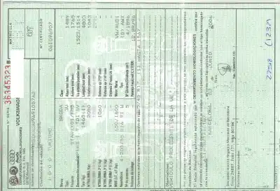 Veículo de Sucata skoda superb i (3u4) 1.9 tdi do ano 2006 alimentado awx
