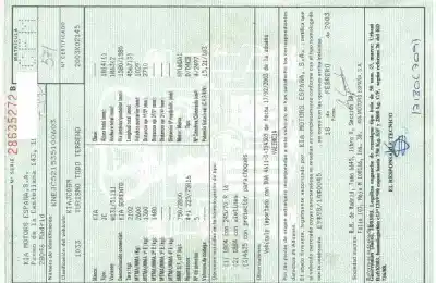 Vehicul casat kia sorento 2.5 crdi concept al anului 2003 alimentat d4cb