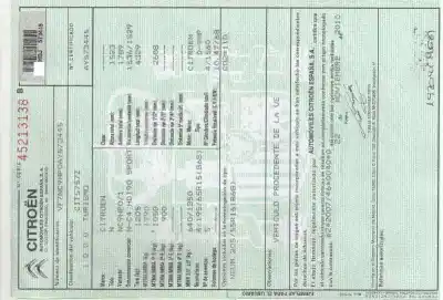 Scrapping Vehicle citroen c4 lim. sport of the year 2011 powered 9hp