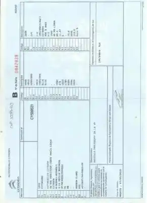 Scrapping Vehicle CITROEN C4 LIM. Exclusive of the year 2012 powered 9HR