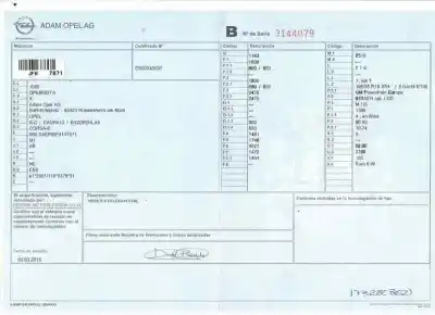 Veículo de Sucata OPEL CORSA E Color Edition do ano 2015 alimentado B14XER