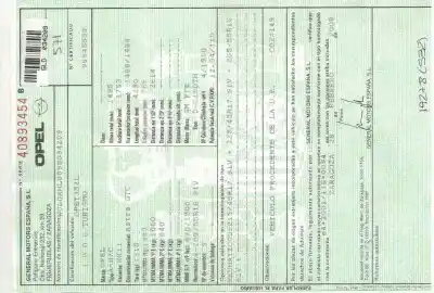 Veicolo di demolizione opel astra gtc cosmo dell'anno 2009 alimentato z19dth