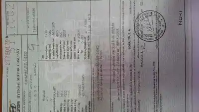 Scrapping Vehicle HYUNDAI TRAJET (FO) 2.0 CRDi GLS of the year 2003 powered D4EA