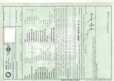 Scrapping Vehicle BMW MINI (R50,R53) Cooper of the year 2005 powered W10B16A