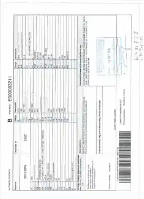 Veículo de Sucata dacia lodgy 1.6 cat (bivalent. gasolina / gpl) do ano 2015 alimentado k7m 828