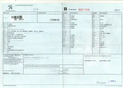 Veicolo di demolizione PEUGEOT 208 Active dell'anno 2011 alimentato 9H06