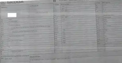 Scrapping Vehicle SKODA RAPID Active of the year 2018 powered CHZ