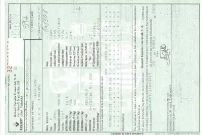 Scrapping Vehicle renault modus confort expression of the year 2005 powered k9k750