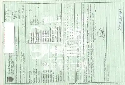 Scrapping Vehicle dacia logan ambiance of the year 2007 powered k7m710