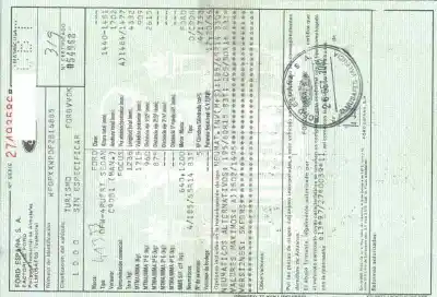 Scrapping Vehicle FORD FOCUS BERLINA (CAK) 1.8 TDDI Turbodiesel CAT of the year 2002 powered C9DB