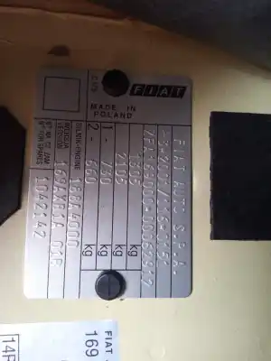 Verschrottungsfahrzeug fiat panda (169) 1.2 8v dynamic des jahres 2004 angetrieben 188a4000