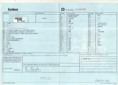 Veicolo di demolizione fiat punto (evo) (199) dynamic dell'anno 2012 alimentato 199a2000